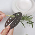 Herb Stripper Tool, Stainless Steel Leaf Zipper for Kale, Chard, Collard Greens, Rosemary, and Thyme