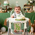 6 1/2 Half Birthday Decorations Baby Boy,Sage Green Months High Chair Banner With Cone Hat And Cake Topper,Jungle Theme