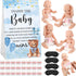 RoundFunny 33 Pcs Baby Shower Diaper Changing Game Supplies Including Dolls Blindfold Diapers
