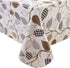 Heavy Duty Vinyl Tablecloth with Flannel Backing, Waterproof Oil-Proof Plastic Table Cover for Indoor/Outdoor (Leaves,