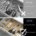 Expandable Bamboo Drawer Dividers 8 Pack with Labels, Drawer Organizer for Kitchen, Clothes, Office, Bathroom