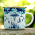UFO Alien Abduction Extraterrestrial Paranormal Enamel Camp Mug, Outdoor Camping Campfire Coffee Cup (12oz)