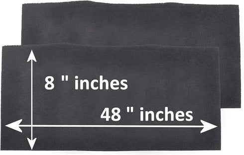 Universal Cut To Fit Carbon Activated Air Filter - Replacement Charcoal Filters - Pre Filter Carbon Sheet for Air Purifier, Vent Filters & More - Made in USA (Pack of 2, 8x48)