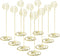 Place Card Holders - 10pcs 8.6" Tall Table Number Holders for Weddings, Parties, Office Desk (Gold)