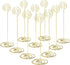 Place Card Holders - 10pcs 8.6" Tall Table Number Holders for Weddings, Parties, Office Desk (Gold)