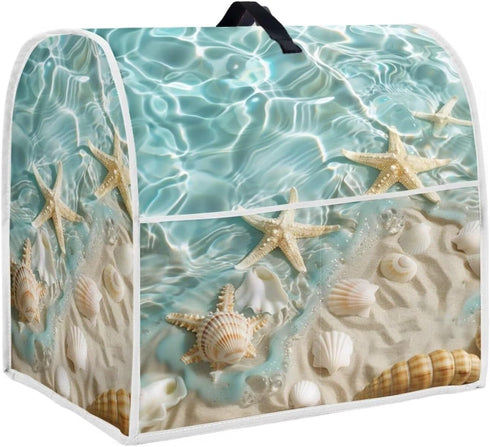 Beach Theme Stand Mixer Cover for Kitchen Aid Mixers with Pockets, Accessories for Kitchen Mixer
