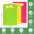 Kitchen Cutting Board Set of 3, Plastic Cutting Boards with Easy Grip Handle for Kitchen Cooking, Non Slip Cutting Mat Pad for Meat, Fruit, Vegetables, 12 Inch by 8 Inch by Luckyiren