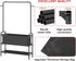 Calmootey Clothing Rack with Storage Bag, 3-in-1 Garment Rack for Bedroom, Hallway, Entryway, Black