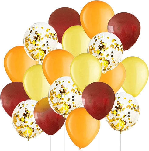 Fall Bridal Shower Decorations, Engagement Fall Bachelorette Party Decorations, Burgundy Orange Balloons