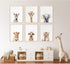 Joocrise Set 6 12x16 Inch Safari Nursery Wall Art Decor of Baby Animal Wall Art Kids Canvas Wall Art Safari Nursery