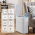 3.5 JUDRDO Gallon Slim Automatic Trash Can for Bathroom,Touchless Diaper Trash Can with Trash Bag Auto-adsorption