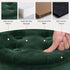 Room13x13x12.4(Green,1pcs) xuperbonus Small Ottoman with Storage,Folding Round Ottoman with Gold Trim,Velvet Storage