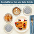 6 Set, 4 Inches Pcs Glass Mirrored Coasters for Drinks with Holder, Mckanti Crushed Diamond Coaster Silver Crystal Wine