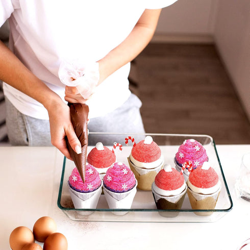 Funtery 600 Pcs Mini Size Tulip Cupcake Liners, Non Stick Baking Cups, Grease Resistant Muffin Cups for Parties