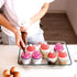 Funtery 600 Pcs Mini Size Tulip Cupcake Liners, Non Stick Baking Cups, Grease Resistant Muffin Cups for Parties