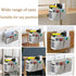 Bedside Caddy, Hanging Storage Organizer for College Dorm, Bunk, Hospital Beds, Holds Magazines, Books, Phones (Grey,