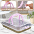 Webake 9x13 Inch Non-Stick Baking Pan with Lid and Handle, 2-Piece Set for Cake Transport & Serve