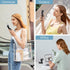 JISULIFE Handheld Mini Fan, 3 IN 1 USB Rechargeable Pocket Fan with Power Bank, Flashlight, Gifts for Women, Black