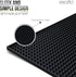 Esatto 12" x 6" Professional Service Mat, Black – Durable Service Bar Mat for Spills, Glass Drying Mat (2 Piece)