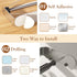 Paper Towel Holder Under Cabinet + Towel Robe Hooks, Single Hand Operable Under Cabinet Paper Towel Holder with Damping