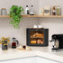 Goozii Countertop, Counter, Corner Bread Box for Kitchen Black Bread Storage Container for Homemade Bread, Two Layer