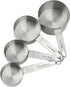 GoodCook Gourmet Measuring Cup Set, Stainless Steel 4-pc., 1/4, 1/3, 1/2, 1 Cup with etched measurements