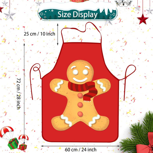 Bonieset Holiday Aprons, Adjustable Cooking Apron Chef Bib Apron for Dinner Cooking Grilling Baking Painting Garden