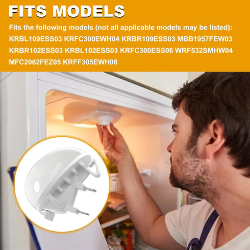 W11251749 Freezer Light Bulb Replacement for Whirlpool, Kenmore, Amana Refrigerator, LED Freezer Light