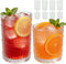 JYlanglin Hobnail Drinking Glasses Set of 8Includes 12-ounce beer glasses and 10-ounce cocktail