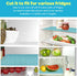 Bloss Refrigerator Liners for Shelves/Refrigerator Shelf Liners/Washable Fridge Liners/Roll Pack Refrigerator Shelf Liners(Grid,18"X78") (Clear-Grid, 18"x78")