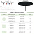 2 Pack 20 Inch Round Fitted Tablecloth Stretch Spandex Table Cover Black Washable Table Cloth Elastic Table Topper