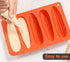 Webake Corn Stick Bread Pan Set of 2, Silicone Molds for Baking Corn Dog and Cornbread