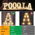 Pooqla LED Marquee Letter Lights Sign, Light Up Alphabet Letter A for Home Party Wedding Decoration
