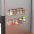 PMMASTO Adhesive Acrylic Spice Rack Organizer for Wall with Nano Double Sided Tape for Kitchen Cabinet Door