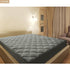 King Taupiri Quilted Mattress Pad Cover, Dark Gray, Cooling Soft Pillowtop, Deep Pocket (8"-21")