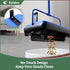 Eyliden Mini Carpet Sweeper: Lightweight Hand Push, Non-Electric, Easy Manual Sweeping for Carpet