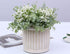 Artificial Eucalyptus Leaf and Babys Breath Bouquets for Wedding Party Home Decor, Pack of 1 (White)