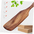 Hemoton Turner Spatula Set, Wooden Spurtles, Non-Stick Kitchen Tool, Slotted Stirring Spoons