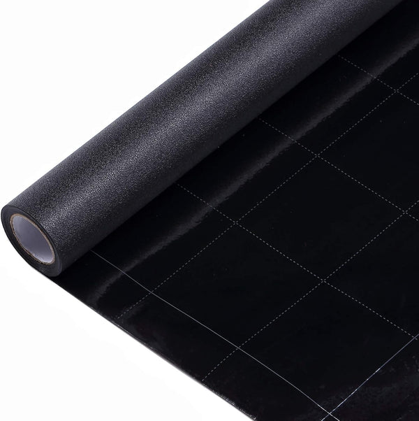 VELIMAX Static Cling Total Blackout Window Film - Privacy Room Darkening Tint, 100% Light Blocking, No Glue (17.7 x 118