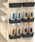 Wall Mounted Shoes Rack 6 Pack with Sticky Hanging Strips, Plastic Shoes Holder Storage Organizer, Door Shoe Hangers