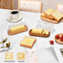 Hekeieon Counter, 2026 Butter Dish with Lid, Butter Container Holds for East/West Coast Butter, Butter Tray with Lid