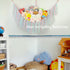 Hammock 59 Inch Stuffed Animal with LED Lights - Large Toy Storage Net for Kids Bedroom, Wall-Mounted Plush Organizer
