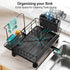 Counter GSlife Small Dish Drying Rack for Kitchen with Sponge Holder - Compact Dish Drainer for RV, Camper