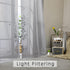 OWENIE Short Gray Sheer Curtains 36 Inches, 2 Panels Set for Kitchen Tiers and Bathroom Windows