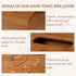 Gobam Carbonized Bamboo Hand Towels Box Cover, Compatible with Kleenex Hand Towels, Wall Mountable Paper Towel Holder