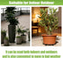 24 8 Inch QTLCOHD Pcs Plastic Plant Stand Black Plant Level Pot Elevator Riser Patio & Deck Floor Protector for Indoor