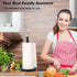 Black Paper Towel Holder Stand with Heavy Weighted Stainless Steel Base, Free Standing Holder, Matte Black