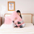 Set 2, (20"x26", Faux Fur Fluffy Fuzzy Plush Pink Pillow Case of Soft Decorative Pillow Covers for Bed, Bedroom, Living
