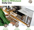 Silverware Tray for Drawer Organizer, Kitchen Cutlery Organizer with Expandable Adjustable Wooden Dividers (8-Slots)