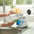 Casabella Duo Sink Sider with Sponge Holder - White & Chrome